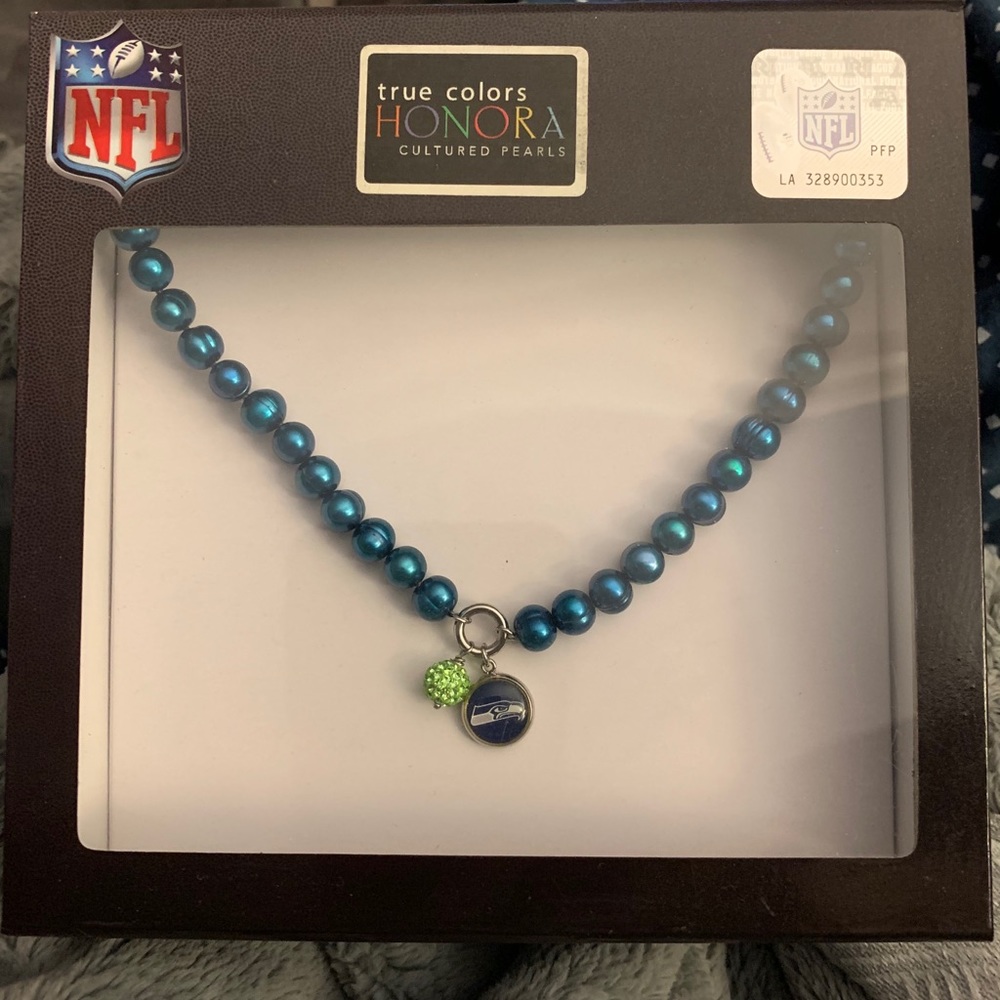 Honora NFL Seahawk Cultured Pearl Necklace